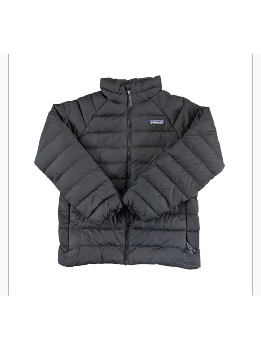 Patagonia Kids Recycled Down Jacket Black Size S Lightweight Full-Zip Insulated